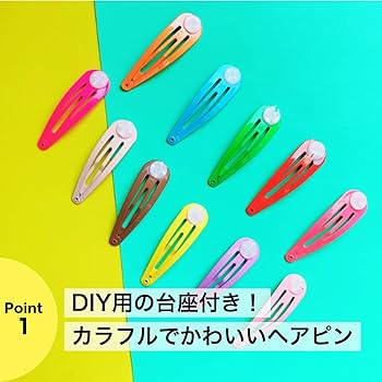 Amazon | ヘアピン 混色 100個 髪留め ヘアクリップ 前髪